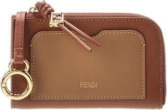 Fendi Fendi Ff Diamond Leather Coin Purse
