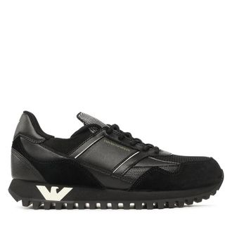 Emporio Armani Sneakers - Heren - Sneakers - Zwart - 39 1/2 EU - Schoenen