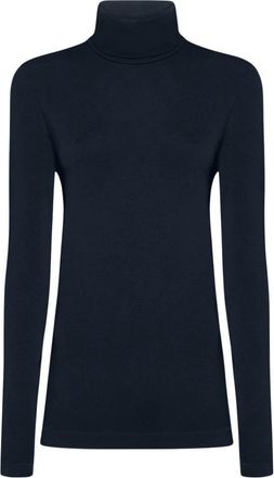 Wolford Aurora Pullover - Dames - Coltruien - Blauw - L - Wol - Truien & Vesten
