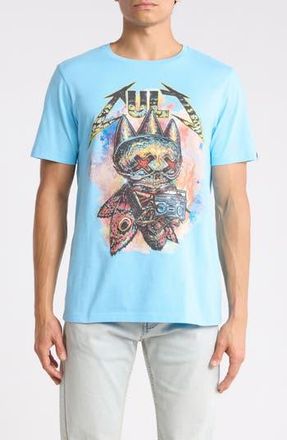 Cult of Individuality Fly Graphic Tee in Baltic Sea at Nordstrom Rack, Size X-Large