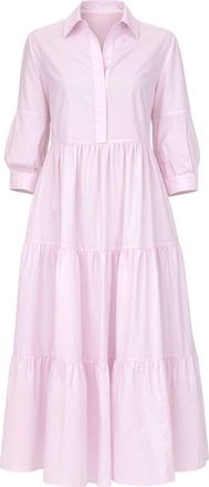 C&acirc;llas Milano MARSEILLE Tiered Dress Pink at Nordstrom, Size 2