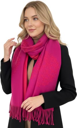 The Accessory Co. Cashmere Tree Life Blanket Scarf - Reversible Women Pashmina Shawl, Winter Scarfs Women, Large Wrap, Warm Scarf, Tree of Life Print Ladies Scarves Lon