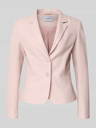 More & More More & More Slim Fit Blazer mit Reverskragen in Rose, Gr&ouml;&szlig;e 34