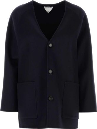 Bottega Veneta Black Wool Blend Cardigan