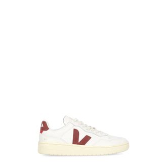 Veja Sneakers, female, White, Size: 7 US White Leather Sneakers with V Logo