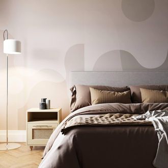 Superfresco Easy The Wave Neutral Print To Order 3m x 2.8m Mural in Beige