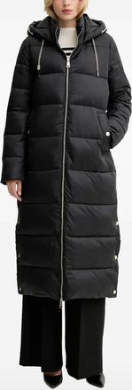 Fracomina Giacca trapuntata con cappuccio - Nero