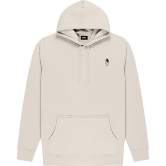 Dalix Astronaut Midweight Fleece Classic Hooded Sweatshirt in Bone at Nordstrom, Size Xx-Large