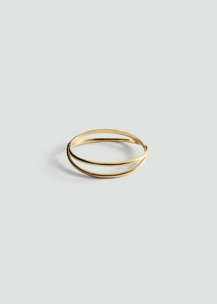 Mango Bracciale rigido doppio oro - Donna - Taglia unica - MANGO
