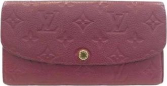 Louis Vuitton Pre-owned lange portemonnee (bi-fold) - Dames - Pre-owned - Rood - Maat: ONE Size Leer
