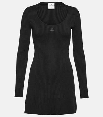 Courrèges Courrèges Ribbed-knit jersey minidress