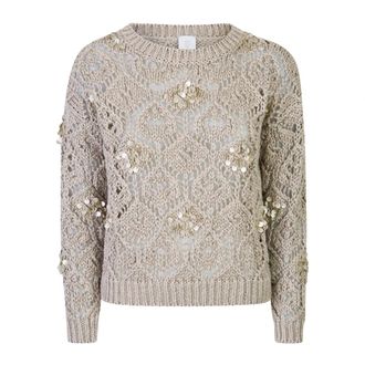 Eleventy Round-neck Knitwear - female - Eleventy - Round-neck Knitwear - Beige - XS - Knitwear