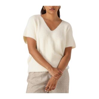 Nukus Nukus, Dames, Truien, Beige, Maat: M Wol