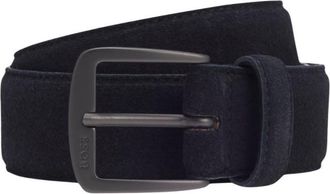 HUGO BOSS Navy Blue Textured Belt