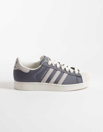 adidas Originals Superstar II - Sneakers grigio chiaro e bianco