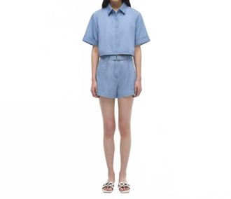 Jonathan Simkhai Bishop Cotton Top In Stratus