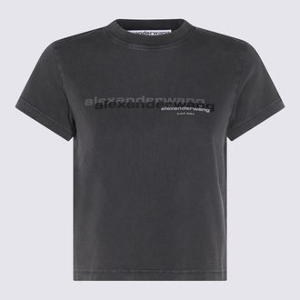 Alexander Wang T-Shirts And Polos Washed Black-Donna
