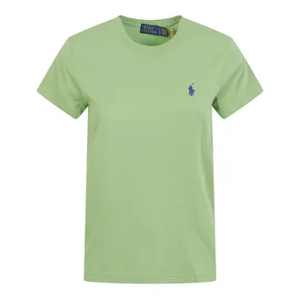 Ralph Lauren T-Shirts, female, Green, Size: XS Cotton Jersey T-Shirt