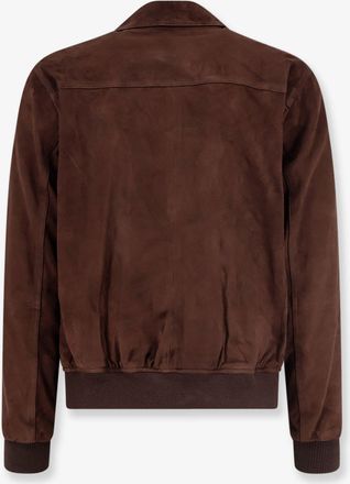 Arma Mens Jacket Tomme Suede Brown Suede-Polyester Suede/polyester