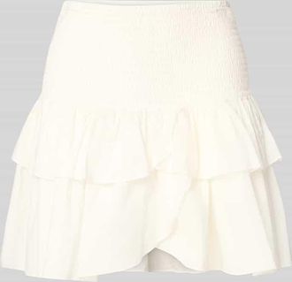 Only Mini-Rock mit gesmoktem Bund Modell NADJA in Offwhite, Größe XL