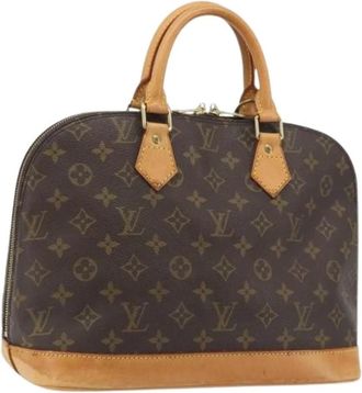 Louis Vuitton Pre-owned Hand Bag - Dames - Vintage Handtas - Bruin - ONE Size - Leer - Vintage