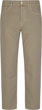 Jacob Cohen Edo Regular Straight 5-Pocket Broek - Heren - Regular Fit Jeans - Beige - W31 - Katoen - Jeans