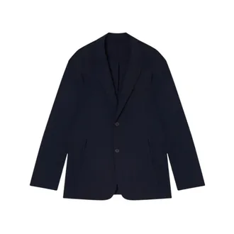 Emporio Armani Blazers, male, Blue, Size: M Stretch Nylon Jacket