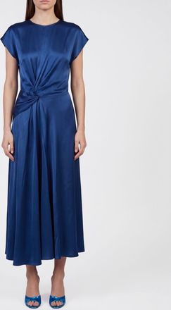 Victoria Beckham Abito midi asimmetrico Aria con vita arricciata