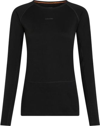 Icebreaker Merino 200 Zoneknit L/S Crewe Merinounterw&auml;sche f&uuml;r Damen | schwarz