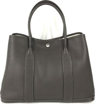 Herm&egrave;s Brown Negonda Leather Handbag Shoulder Bag Tote Bag (Pre-Owned)