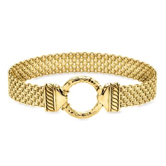Ross-Simons 14kt Yellow Gold-Plated Bismark-Link Bracelet