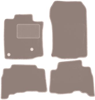 OEM Alfombrillas De Terciopelo Beige Para Toyota Land Cruiser J150 Todoterreno (2009-)
