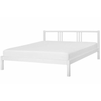 Beliani Beliani - Letto in Legno Bianco con Rete a Doghe Stile Classico 180 x 200 cm Vannes