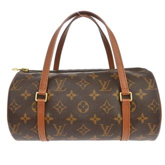 Louis Vuitton Papillon Handbag Monogram Canvas Brown Canvas Handbag (Pre-Owned)
