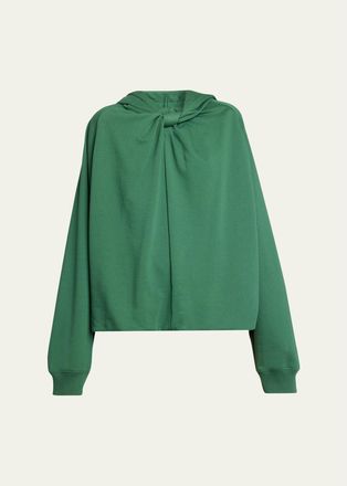 Dries Van Noten Hadella Knotted Cotton Hoodie