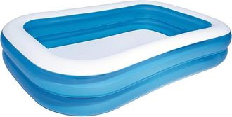 Trade Shop Trade Shop - Piscina Gonfiabile Family Rettangolare A 2 Anelli 262x175x51cm 54006 Per Bambini
