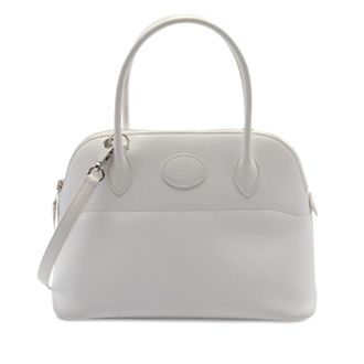 Herm&egrave;s Pre-owned Womens Bolide 27 Mini Bag White Leather - One Size