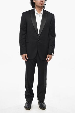 Corneliani Virgin Wool Suit with Peak Lapel size 56