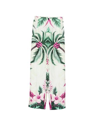 F.R.S. For Restless Sleepers Green Printed Trouser