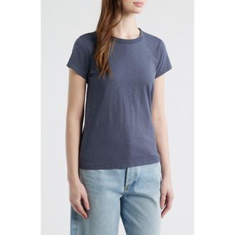 Rag & Bone The Slub Cotton T-Shirt in Storm Blue at Nordstrom, Size X-Small Regular