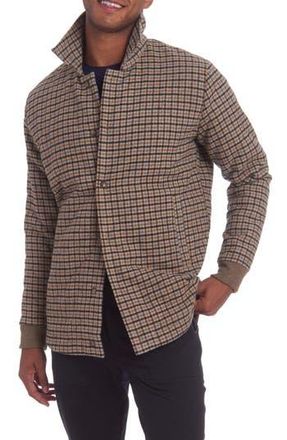 PinoPorte Quilted Wool Blend Overshirt in Tan at Nordstrom Rack, Size X-Large
