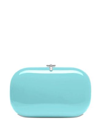 Jeffrey Levinson Elina Plus clutch bag - women - Aluminium - One Size - Blue