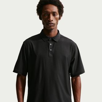 Nike Mens Tailored Performance Dri-FIT Golf Polo in Black | IB0205-010