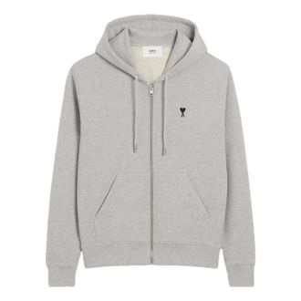 Ami Zip-Up Hoodie Grey HSW765-730-0951