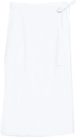 Barena Lucietta Plico Rok - Dames - Maxi Rokken - Wit - XS - Katoen - Rokken