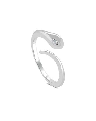 Sabrina Designs 14K 0.02 Ct. Tw. Diamond Bypass Snake Ring