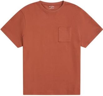 Animal Textured Chest Pocket T-Shirt in Rust at Nordstrom, Size Xx-Large