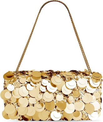 Paco Rabanne 1969 Pailette Shoulder Bag in Gold at Nordstrom