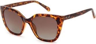 Fossil Brown Square Ladies Sunglasses FOS 3138G/S 086/LA 54