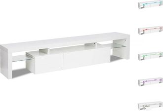 Habitat et Jardin Habitat Et Jardin - Tina Soporte Para Tv Led Lacado - 187,5 X 34 X 38 Cm - Blanco